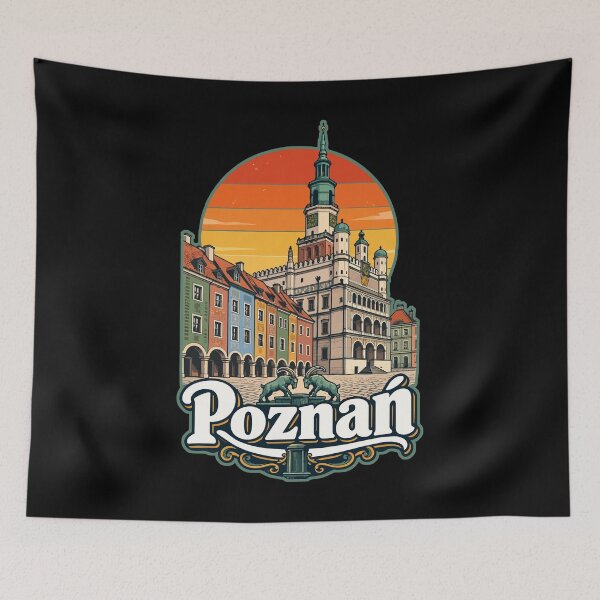 Item preview, Poznan City Poland Retro Travel designed and sold by TomFrontierArt.