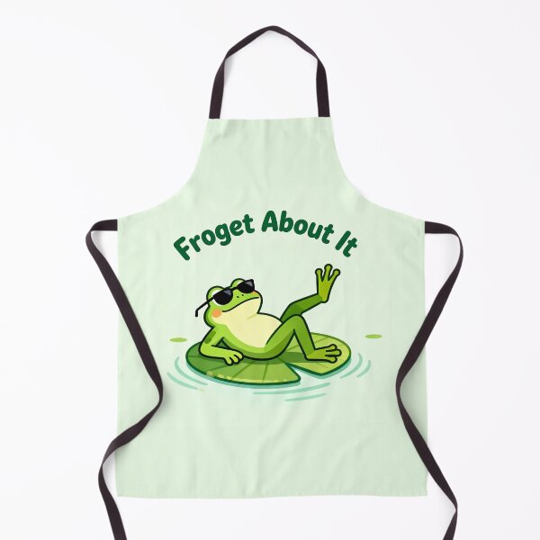 Item preview, Froget About It Funny Frog Pun designed and sold by Glitchart66.