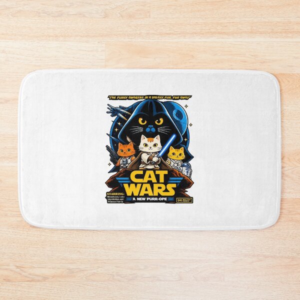 Item preview, Cat Wars Funny Parody Design Featuring Cute Cats in a Space Adventure designed and sold by Navneet Deswal.