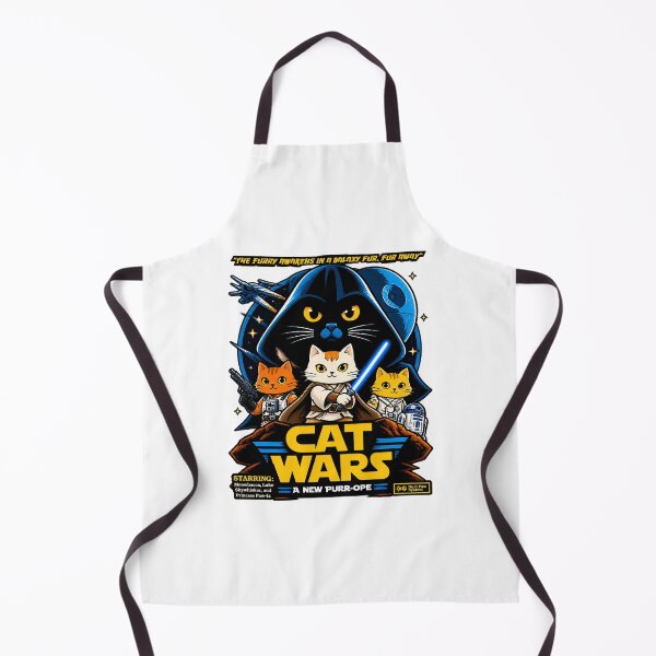Item preview, Cat Wars Funny Parody Design Featuring Cute Cats in a Space Adventure designed and sold by Navneet Deswal.