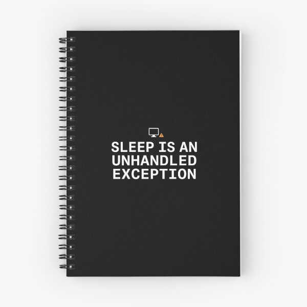 Item preview, Sleep Is An Unhandled Exception - Coding & Developer designed and sold by Code&PlayCo..