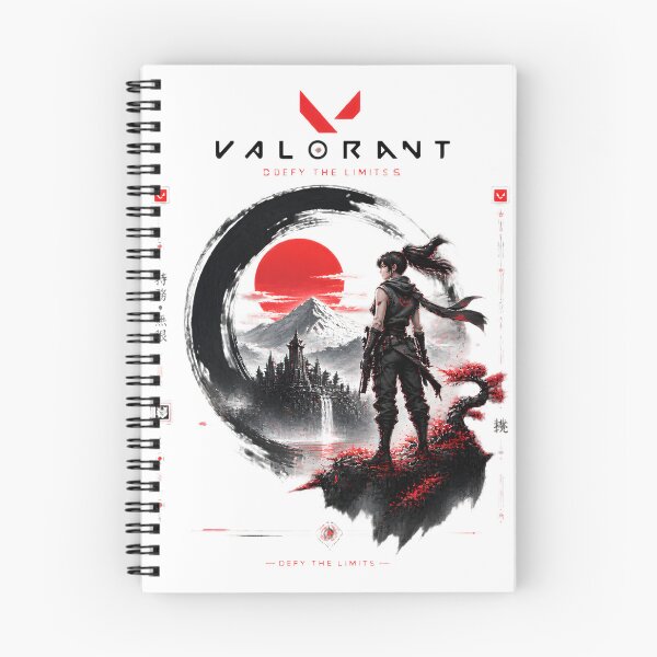 Item preview, Valorant Samurai Sunset Cyberpunk Gaming Art Defy the Limits Redesign designed and sold by Denihw.