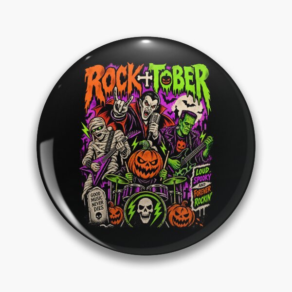 Item preview, Rocktober -  Halloween Monster Rock Band designed and sold by SidTastic .