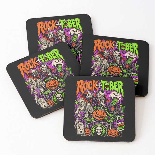Item preview, Rocktober -  Halloween Monster Rock Band designed and sold by SidTastic .