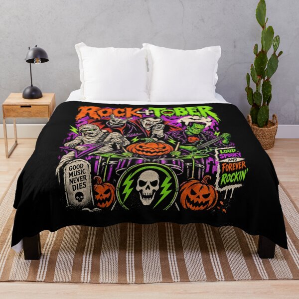 Item preview, Rocktober -  Halloween Monster Rock Band designed and sold by SidTastic .