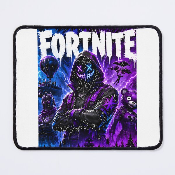 Item preview, Neon Fortnite Battle Royale Gaming Poster in Purple and Blue Street Art Style designed and sold by The Envious Kids.