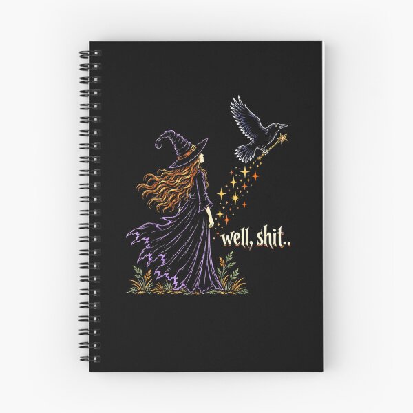 Item preview,  Well Shit Funny Witch Crow Magic Wand Halloween Spooky designed and sold by MatherFisher.