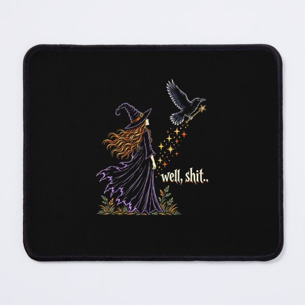 Item preview,  Well Shit Funny Witch Crow Magic Wand Halloween Spooky designed and sold by MatherFisher.
