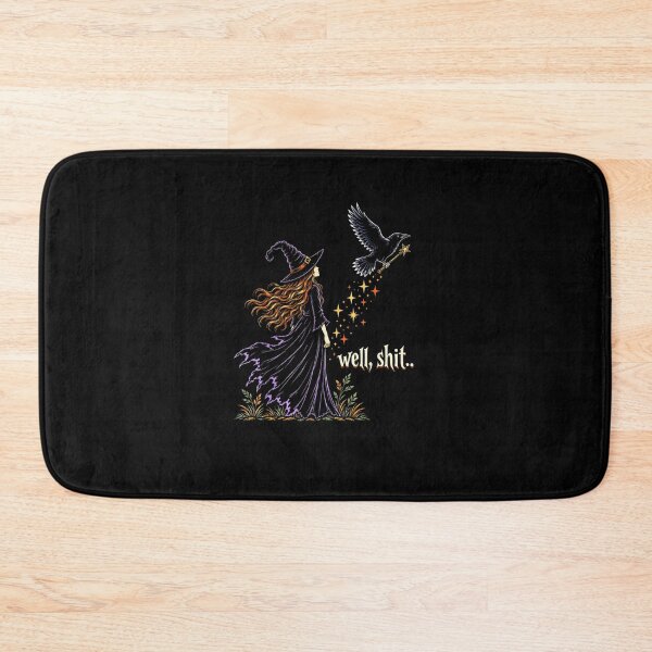 Item preview,  Well Shit Funny Witch Crow Magic Wand Halloween Spooky designed and sold by MatherFisher.