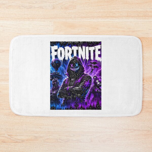 Item preview, Neon Fortnite Battle Royale Gaming Poster in Purple and Blue Street Art Style designed and sold by The Envious Kids.