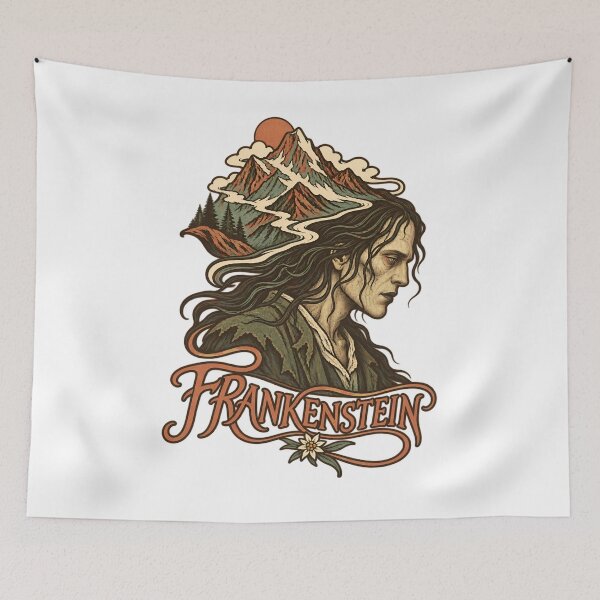Item preview, Frankenstein Alpine Wanderer Portrait designed and sold by Fenay Designs.