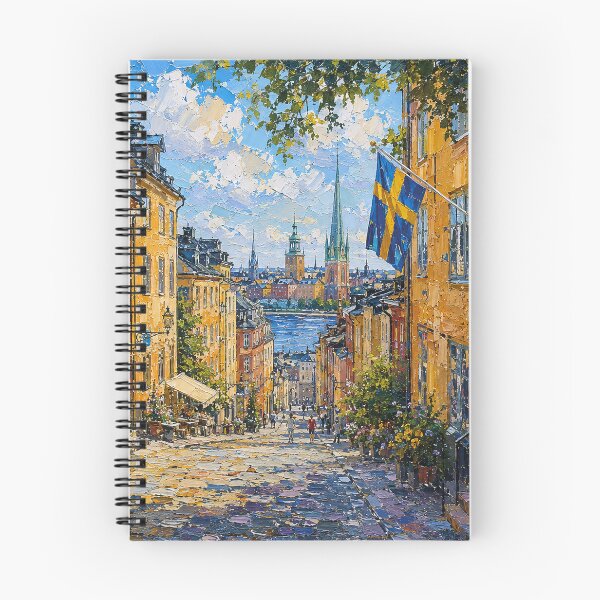 Item preview, Stockholm, Sweden – a painting of a summer day in this beautiful Scandinavian city. designed and sold by GalleryKauffeld.