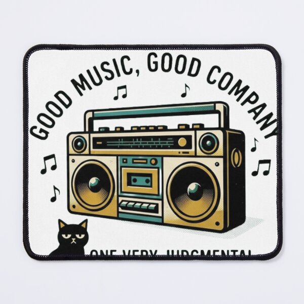 Item preview, Judgmental Cat Shirt | Good Music & Company Tee designed and sold by RokomariFabric.