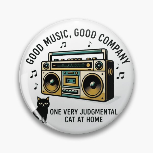 Item preview, Judgmental Cat Shirt | Good Music & Company Tee designed and sold by RokomariFabric.