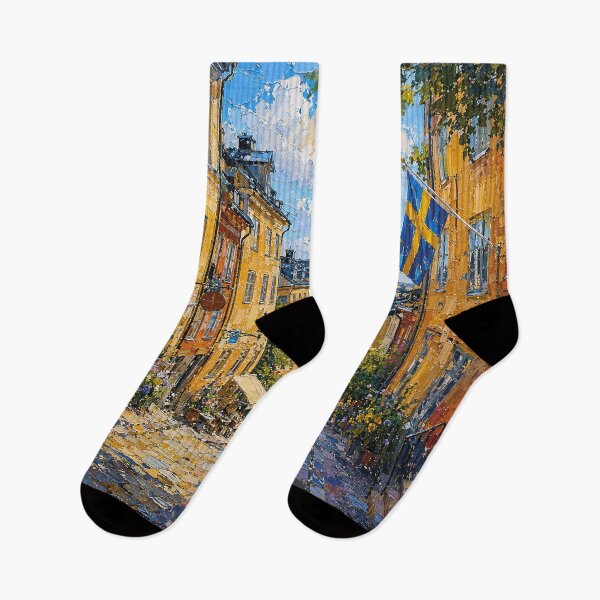 Item preview, Stockholm, Sweden – a painting of a summer day in this beautiful Scandinavian city. designed and sold by GalleryKauffeld.