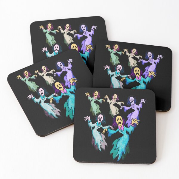 Item preview, Retro Halloween Ghosts in Colorful Vintage Style designed and sold by Szpaku desart .