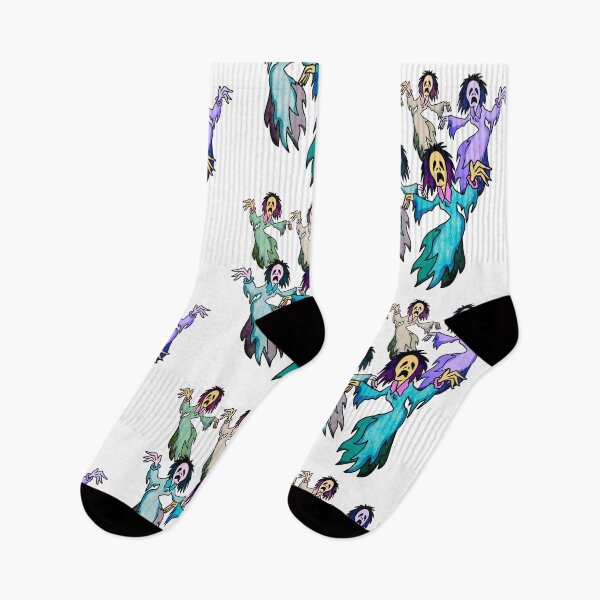 Item preview, Retro Halloween Ghosts in Colorful Vintage Style designed and sold by Szpaku desart .