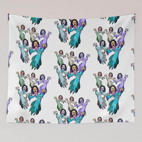 Item preview, Retro Halloween Ghosts in Colorful Vintage Style designed and sold by Szpaku desart .