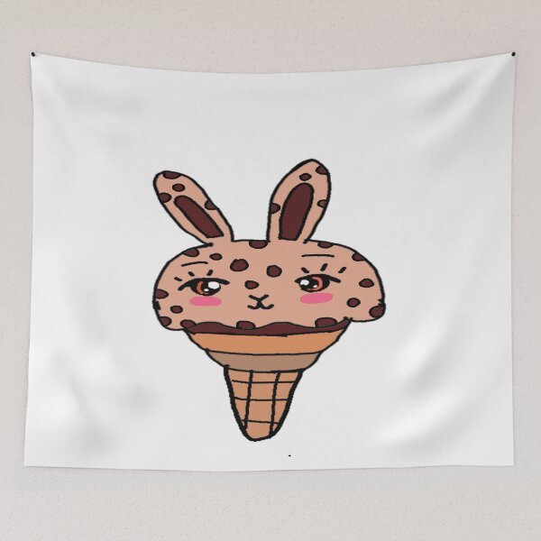 Item preview, Chocolate Cookie Bunny Ice Cream  designed and sold by Rainbowland123.