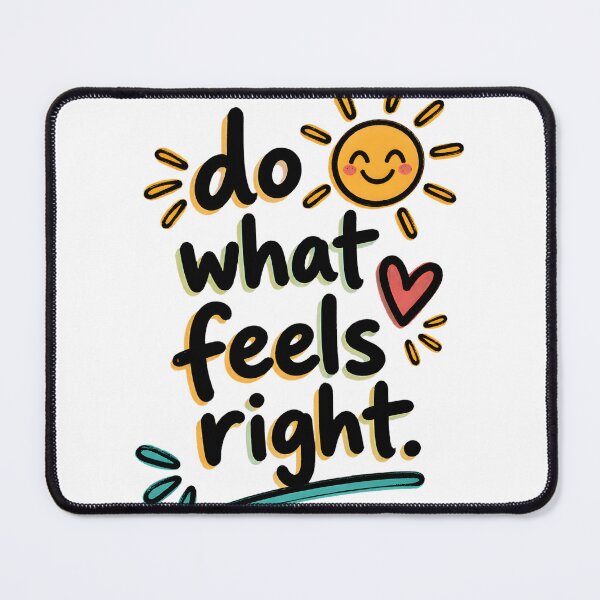 Item preview, Do What Feels Right Minimalist Motivational Quote Typography Sticker designed and sold by Denihw.