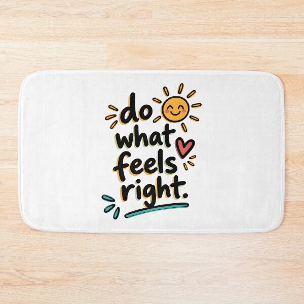 Item preview, Do What Feels Right Minimalist Motivational Quote Typography Sticker designed and sold by Denihw.