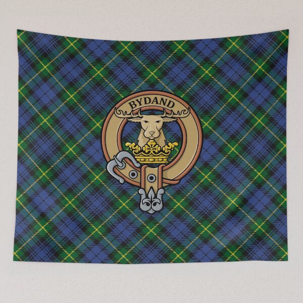 Artikelvorschau, Wappen des Clan Gordon über Tartan entworfen und verkauft von sifis.