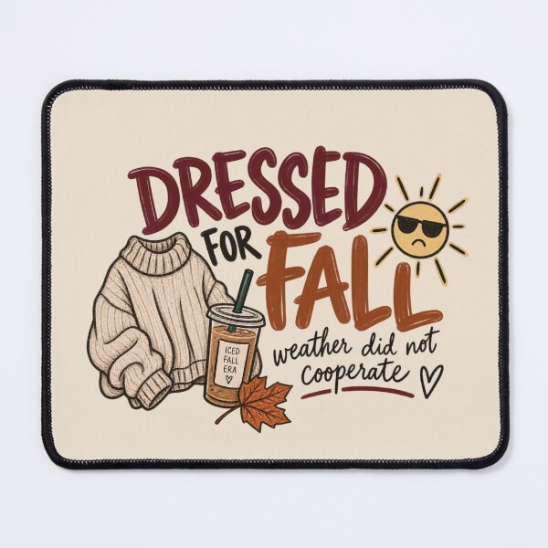 Item preview, Dressed for Fall – Funny Sweater Weather Iced Coffee Autumn Design designed and sold by SnugbugStudios.
