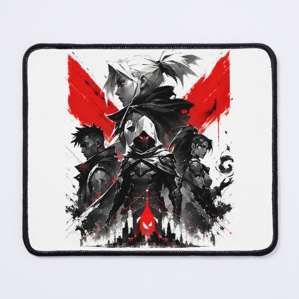Item preview, Minimal Red and Black Tactical Gaming Art Featuring VALORANT Agents Collage Poster designed and sold by The Envious Kids.