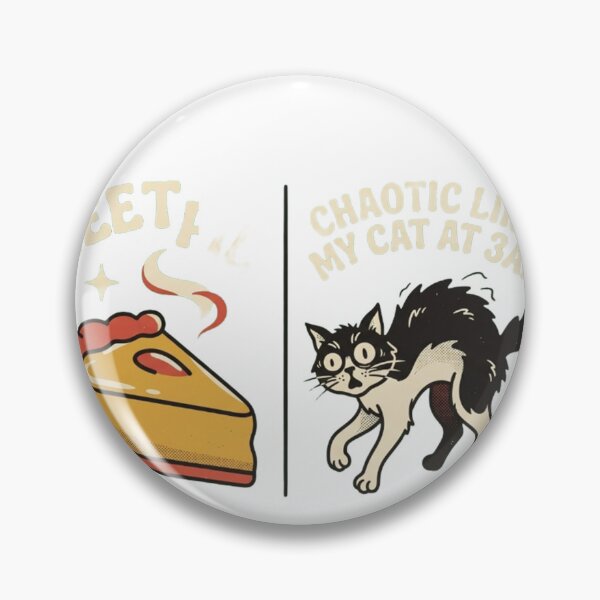 Item preview, Chaotic Cat Shirt | "Sweet Like Pie" Funny Cat Tee designed and sold by RokomariFabric.