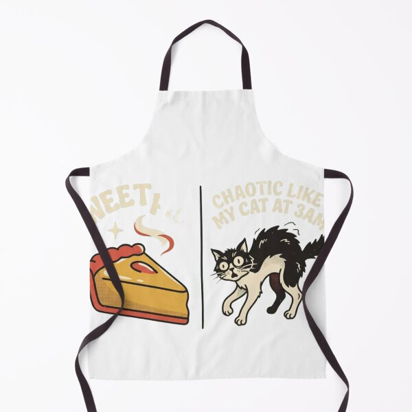Item preview, Chaotic Cat Shirt | "Sweet Like Pie" Funny Cat Tee designed and sold by RokomariFabric.