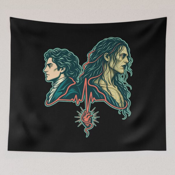 Item preview, Frankenstein Victor and Creature Heartbeat Split designed and sold by Fenay Designs.
