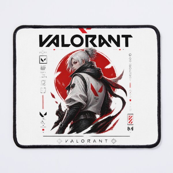 Item preview, Valorant-Inspired Hooded Agent Cyberpunk Poster with Red Sun Minimalist Gaming Art Print designed and sold by Denihw.