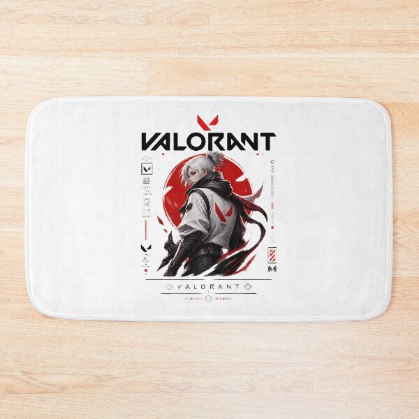 Item preview, Valorant-Inspired Hooded Agent Cyberpunk Poster with Red Sun Minimalist Gaming Art Print designed and sold by Denihw.