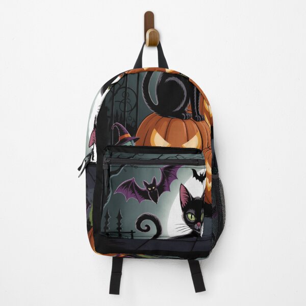 Item preview, Halloween Black Cats and Pumpkins – Cute Spooky Witchy Night designed and sold by Artxotic Studio.