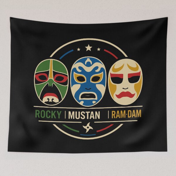 Item preview, Rocky Mustang Ram-Dam Ninja Design Classic Retro version two designed and sold by killem667.