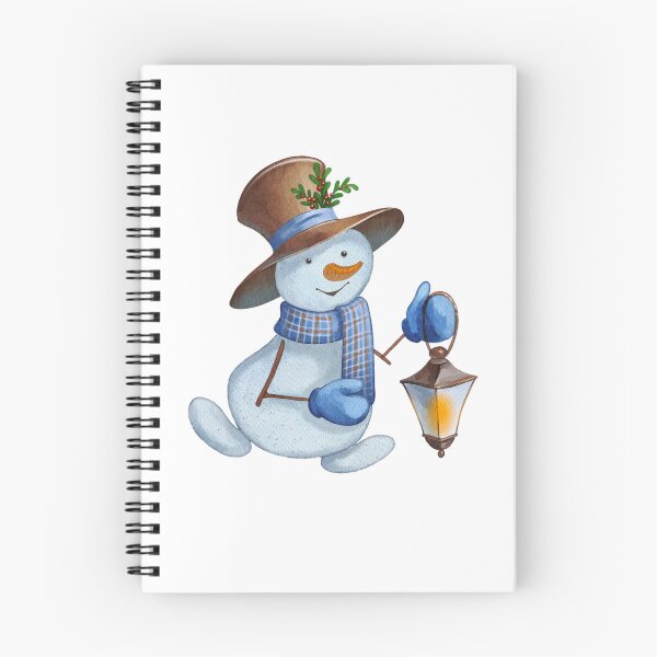 Item preview, Christmas Snowman Holding a Lantern – Cozy Winter Holiday Illustration designed and sold by Ms. Iryna.