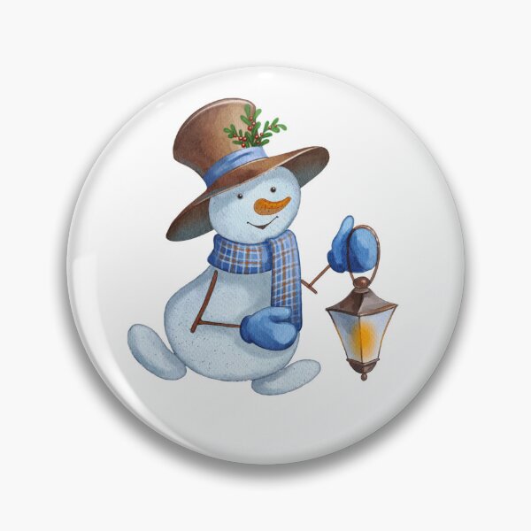 Item preview, Christmas Snowman Holding a Lantern – Cozy Winter Holiday Illustration designed and sold by Ms. Iryna.