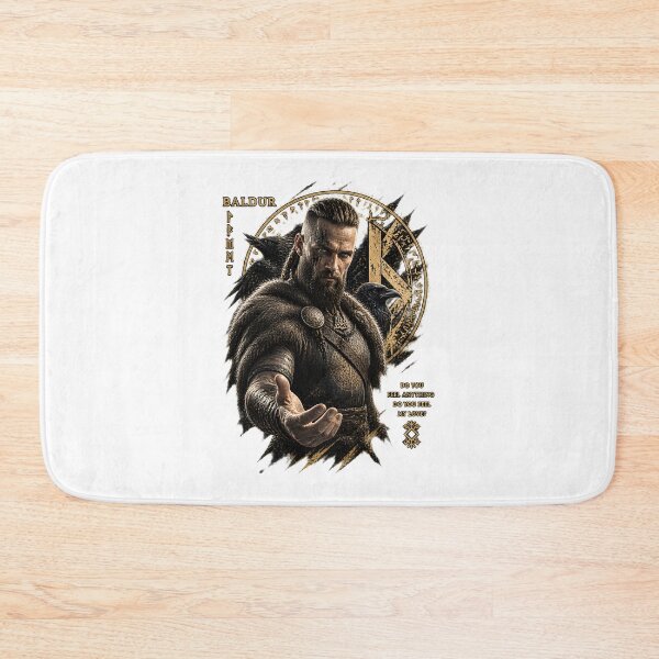 Item preview, Baldur's Gate Norse God Viking Rune Warrior Mythology Tattoo Art Redesign designed and sold by Denihw.