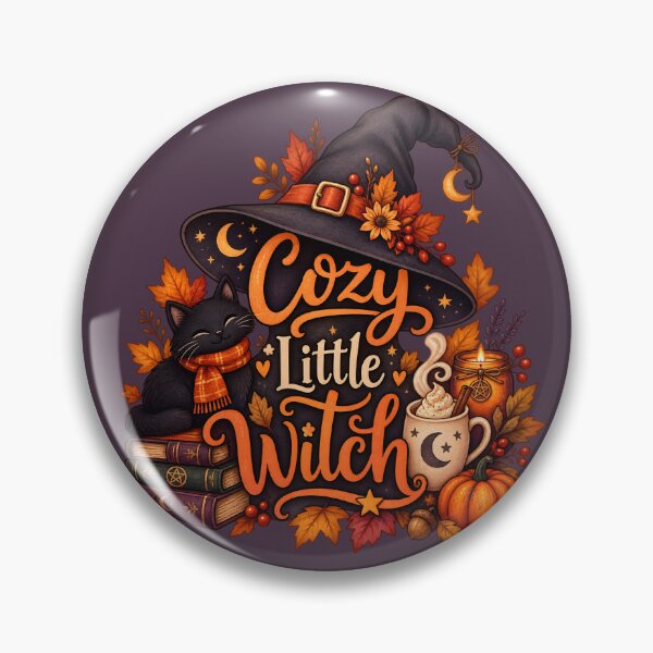 Item preview, Cozy Little Witch – Autumn Black Cat & Witchy Fall Magic designed and sold by blankTeeShirt.