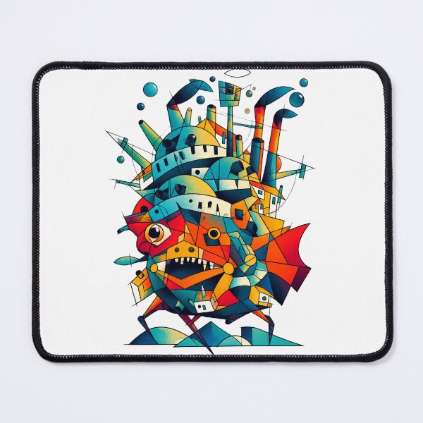 Item preview, Enchanting Moving Castle Fantasy Illustration with Magical Architecture designed and sold by MayGuy.