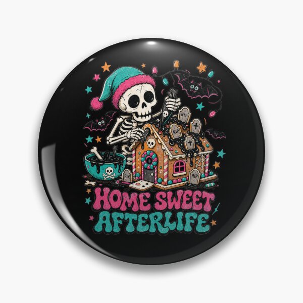 Item preview, Home Sweet Afterlife Spooky Gingerbread House Skeleton Tee designed and sold by Design Vibras.