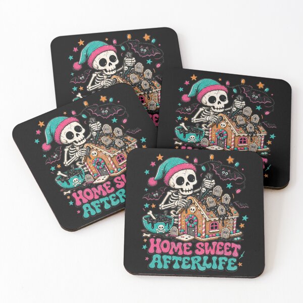 Item preview, Home Sweet Afterlife Spooky Gingerbread House Skeleton Tee designed and sold by Design Vibras.