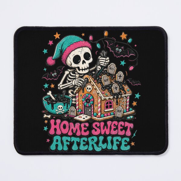 Item preview, Home Sweet Afterlife Spooky Gingerbread House Skeleton Tee designed and sold by Design Vibras.