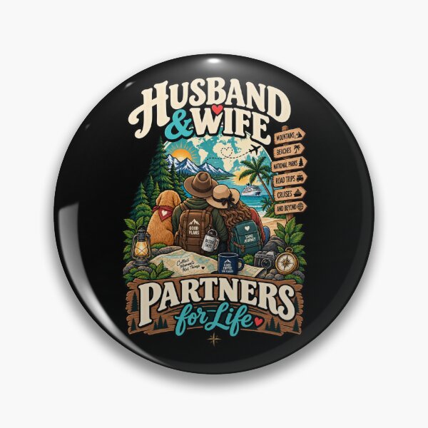 Artikelvorschau, Husband & Wife Partners For Life .. Adventure Travel Couple entworfen und verkauft von Ridaelb.