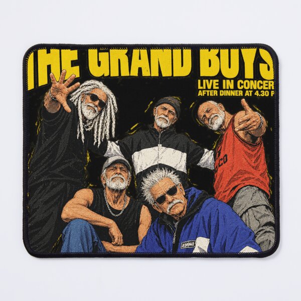 Item preview, The Grand Boys Live In Concert - Funny Elderly Boy Band Art designed and sold by BRTHRCNK01.