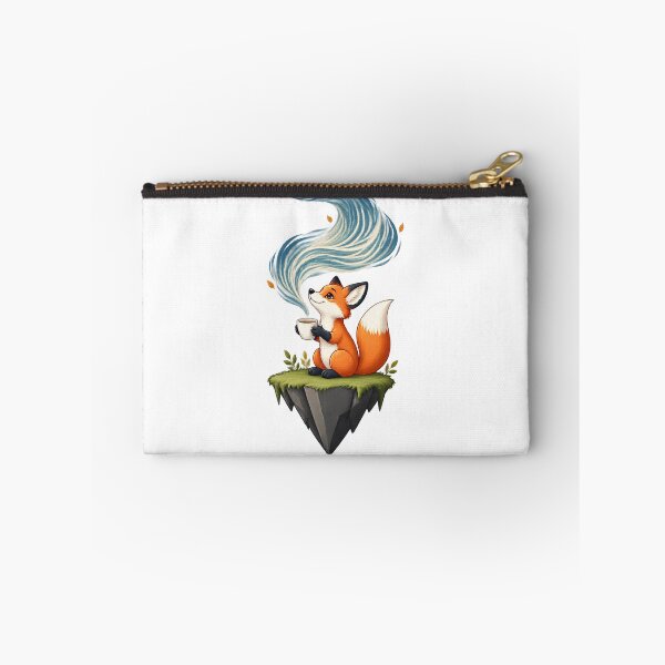 Item preview, Cute Fox Drinking Tea Illustration for Animal and Nature Lovers designed and sold by MayGuy.