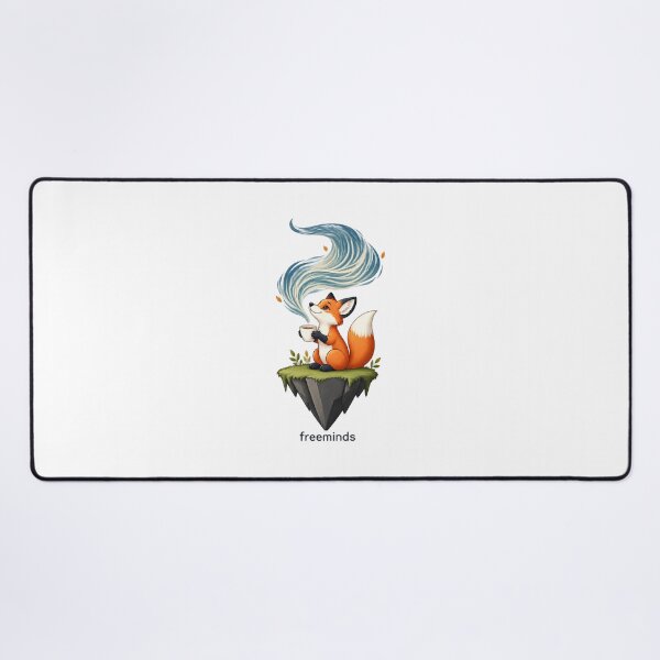 Item preview, Cute Fox Drinking Tea Illustration for Animal and Nature Lovers designed and sold by MayGuy.