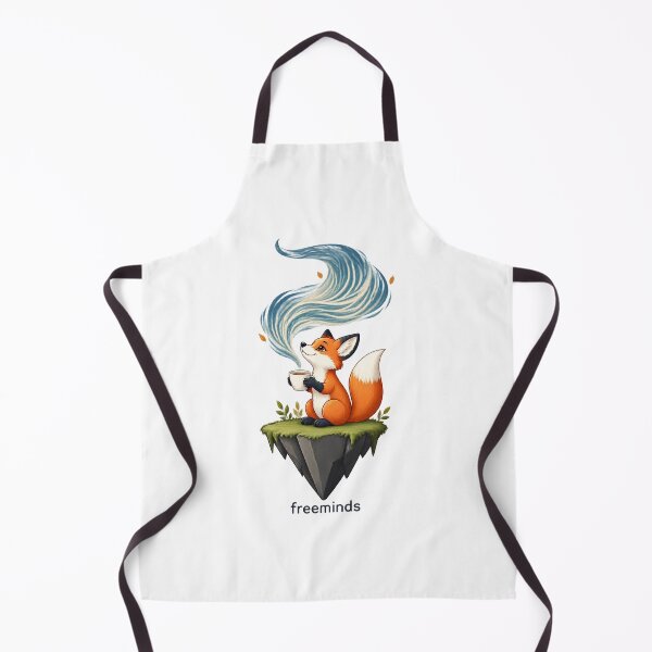 Item preview, Cute Fox Drinking Tea Illustration for Animal and Nature Lovers designed and sold by MayGuy.