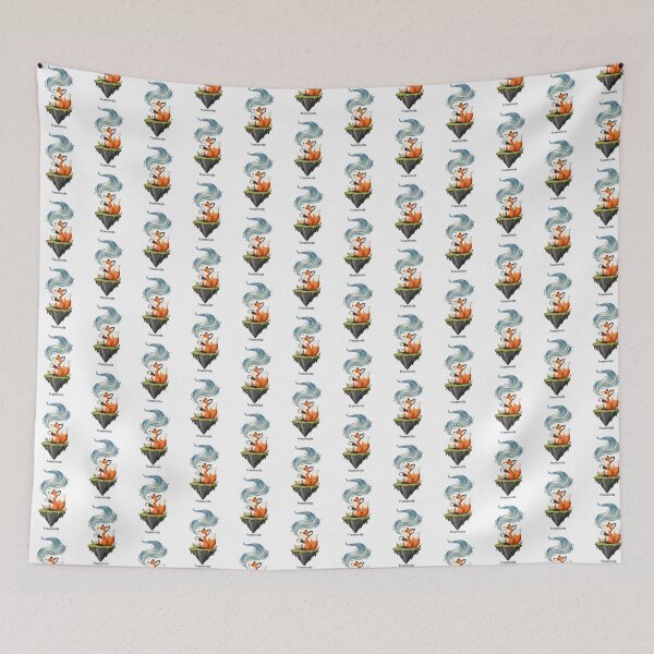 Item preview, Cute Fox Drinking Tea Illustration for Animal and Nature Lovers designed and sold by MayGuy.