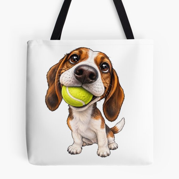 Item preview, Beagle Puppy Dog with Tennis Ball designed and sold by Snurly.